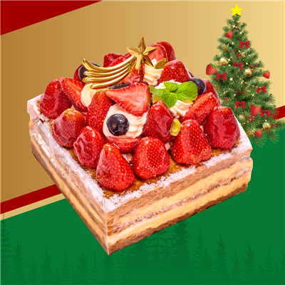 聖誕-香頌草莓派