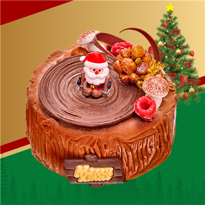 聖誕-巧心冰淇淋蛋糕